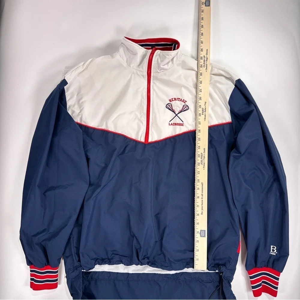 Boathouse Men’s Vintage Lacrosse Jacket 90s Windbreaker Large